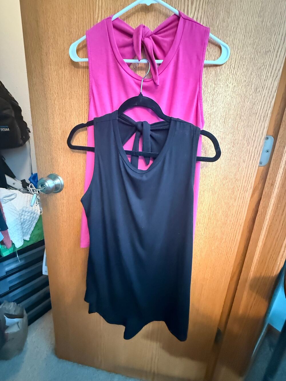Women’s Open Back Long Tanks Size Large